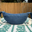 Load image into Gallery viewer, Star Dahlia & Denim Banana Bag