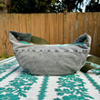 Load image into Gallery viewer, Grandmother's Flowers & Denim Banana Bag
