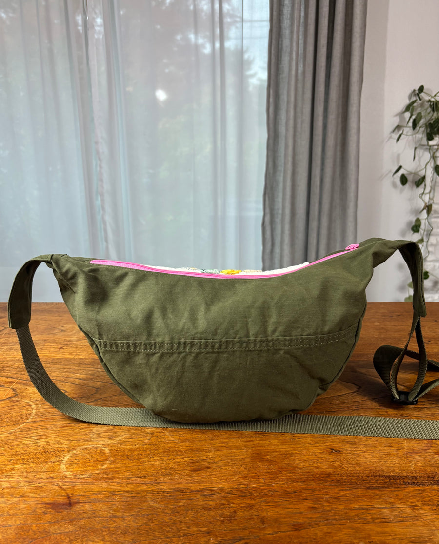 Dresden Plate & US Army Tent Banana Bag