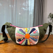 Load image into Gallery viewer, Dresden Plate &amp; US Army Tent Banana Bag
