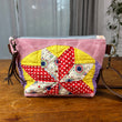 Load image into Gallery viewer, Eight Point Star &amp; Pink Waxed Canvas Crossbody
