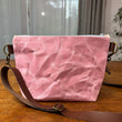 Load image into Gallery viewer, Eight Point Star &amp; Pink Waxed Canvas Crossbody
