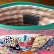 Load image into Gallery viewer, Dresden Plate &amp; Pink Waxed Canvas Crossbody

