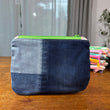 Load image into Gallery viewer, Small Dresden Plate &amp; Denim Pouch
