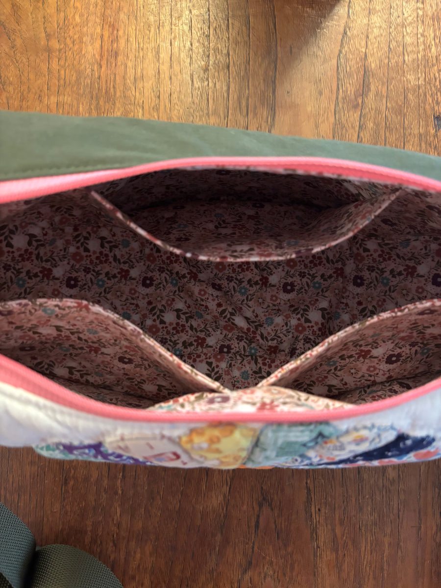 Dresden Plate & US Army Tent Banana Bag