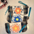 Load image into Gallery viewer, Blue Plaid Quilted Clutch
